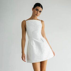 Jenny Yoo Hannah Dress in Light Ivory White Size 12